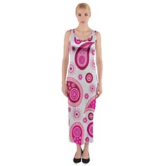 Paisley Fitted Maxi Dress