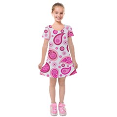 Paisley Kids  Short Sleeve Velvet Dress