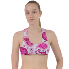 Paisley Criss Cross Racerback Sports Bra