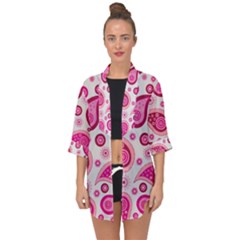 Paisley Open Front Chiffon Kimono by nateshop