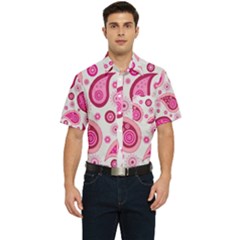 Paisley Men s Short Sleeve Pocket Shirt 