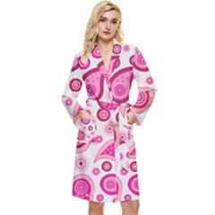 Paisley Long Sleeve Velour Robe