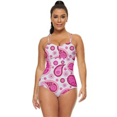 Paisley Retro Full Coverage Swimsuit