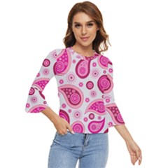 Paisley Bell Sleeve Top