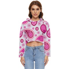 Paisley Women s Lightweight Cropped Hoodie