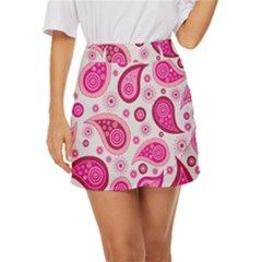 Paisley Mini Front Wrap Skirt