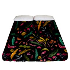 Palm Fitted Sheet (queen Size) by nateshop