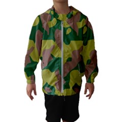 Pattern-camaouflage Kids  Hooded Windbreaker by nateshop