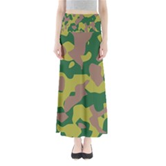 Pattern-camaouflage Full Length Maxi Skirt by nateshop