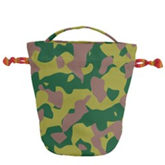 Pattern-camaouflage Drawstring Bucket Bag by nateshop