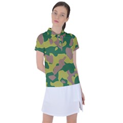 Pattern-camaouflage Women s Polo Tee