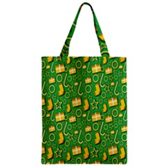 Pattern-cloth Paper Pattern Zipper Classic Tote Bag by nateshop