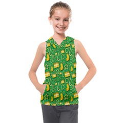 Pattern-cloth Paper Pattern Kids  Sleeveless Hoodie by nateshop