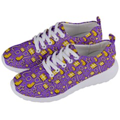 Pattern-purple-cloth Papper Pattern Men s Lightweight Sports Shoes by nateshop