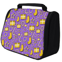 Pattern-purple-cloth Papper Pattern Full Print Travel Pouch (big) by nateshop