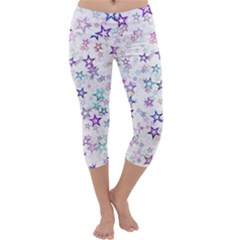 Christmasstars Capri Yoga Leggings by kyorashop23