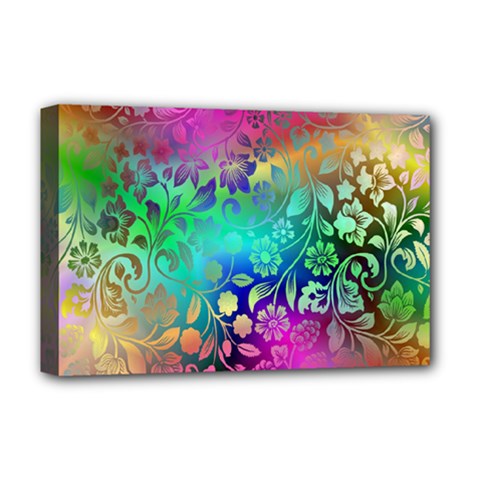 Flower Nature Petal  Blossom Deluxe Canvas 18  X 12  (stretched)