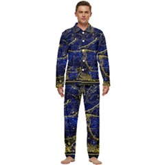 Constellation Horse Dolphin Men s Long Sleeve Velvet Pocket Pajamas Set by Wegoenart