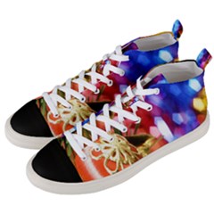 Christmas Decoration Ball Men s Mid-top Canvas Sneakers by artworkshop