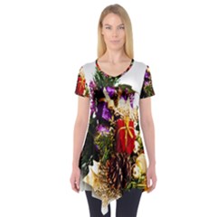 Christmas Decorations Short Sleeve Tunic 