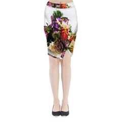 Christmas Decorations Midi Wrap Pencil Skirt