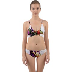 Christmas Decorations Wrap Around Bikini Set