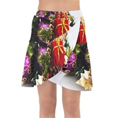 Christmas Decorations Wrap Front Skirt