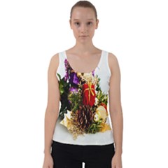 Christmas Decorations Velvet Tank Top