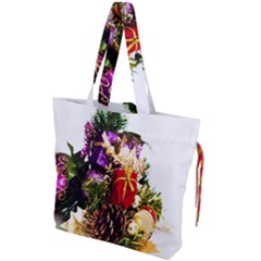 Christmas Decorations Drawstring Tote Bag