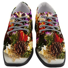 Christmas Decorations Women Heeled Oxford Shoes