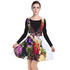 Christmas Decorations Plunge Pinafore Dress