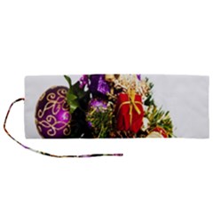 Christmas Decorations Roll Up Canvas Pencil Holder (m)
