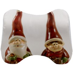 Christmas Figures 2 Head Support Cushion by artworkshop