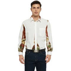 Christmas Figures 2 Men s Long Sleeve Pocket Shirt 