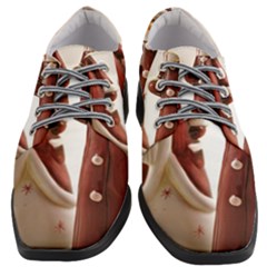 Christmas Figures 3 Women Heeled Oxford Shoes by artworkshop