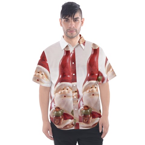 Christmas Figures 5 Men s Short Sleeve Shirt by artworkshop