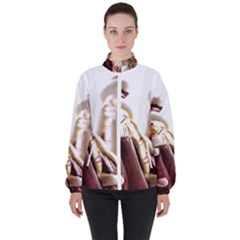 Christmas Figures 6 Women s High Neck Windbreaker by artworkshop