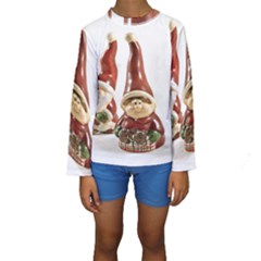 Christmas Figures 7 Kids  Long Sleeve Swimwear by artworkshop