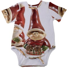 Christmas Figures 7 Baby Short Sleeve Onesie Bodysuit by artworkshop