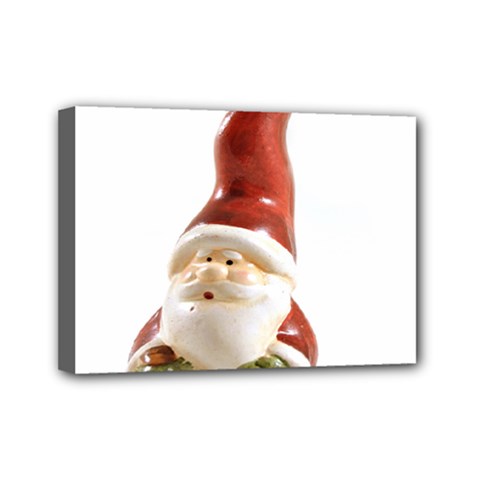 Christmas Figures 8 Mini Canvas 7  x 5  (Stretched)