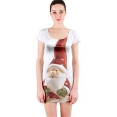 Christmas Figures 8 Short Sleeve Bodycon Dress