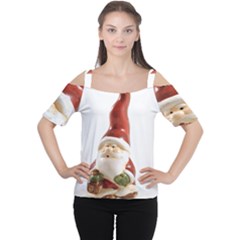 Christmas Figures 8 Cutout Shoulder Tee