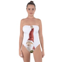 Christmas Figures 8 Tie Back One Piece Swimsuit by artworkshop