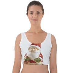 Christmas Figures 8 Velvet Crop Top