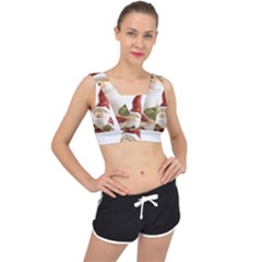 Christmas Figures 8 V-Back Sports Bra