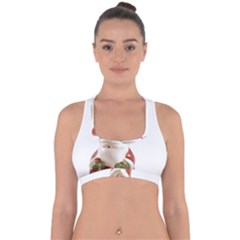 Christmas Figures 8 Cross Back Hipster Bikini Top 