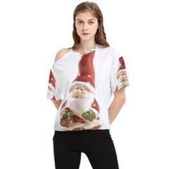 Christmas Figures 8 One Shoulder Cut Out Tee