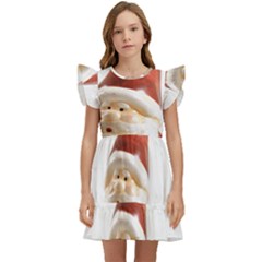 Christmas Figures 8 Kids  Winged Sleeve Dress