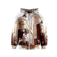 Christmas Figures 11 Kids  Zipper Hoodie