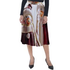 Christmas Figures 11 Classic Velour Midi Skirt  by artworkshop